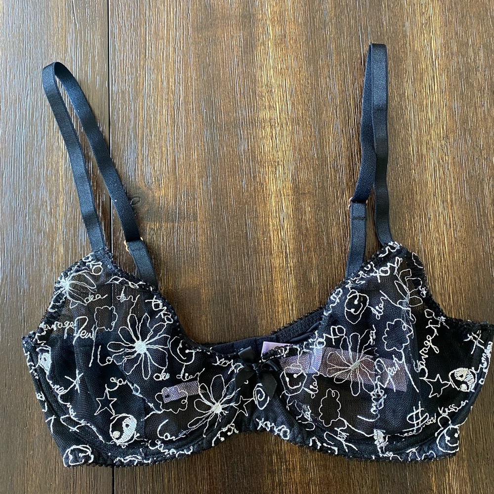 Sexy See Through Balconette Bra